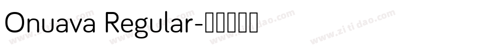 Onuava Regular字体转换